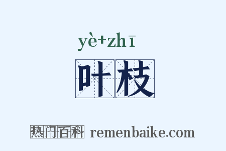 叶枝是什么意思的图片